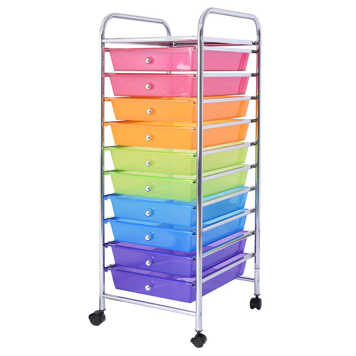 Storage Bins Baskets 10 Drawers Rolling Storage Cart Scrapbook