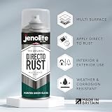 Jenolite Directorust Hunter Green Gloss Spray Paint 400ml Multi-Surface view 2