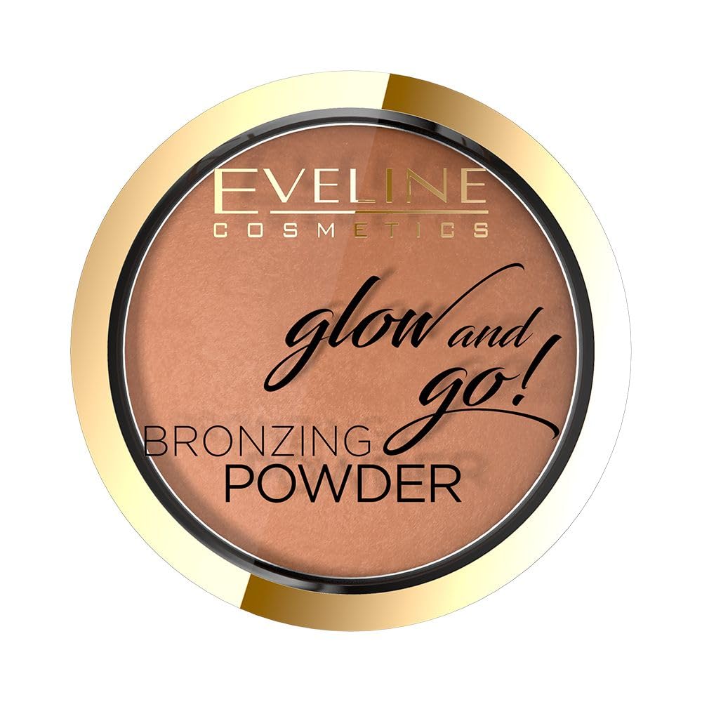 Eveline Cosmetics Glow and Go Silky Smooth Baked Bronzer - Glow and Go! No 02 Jamaica Bay for Natural Radiant Look