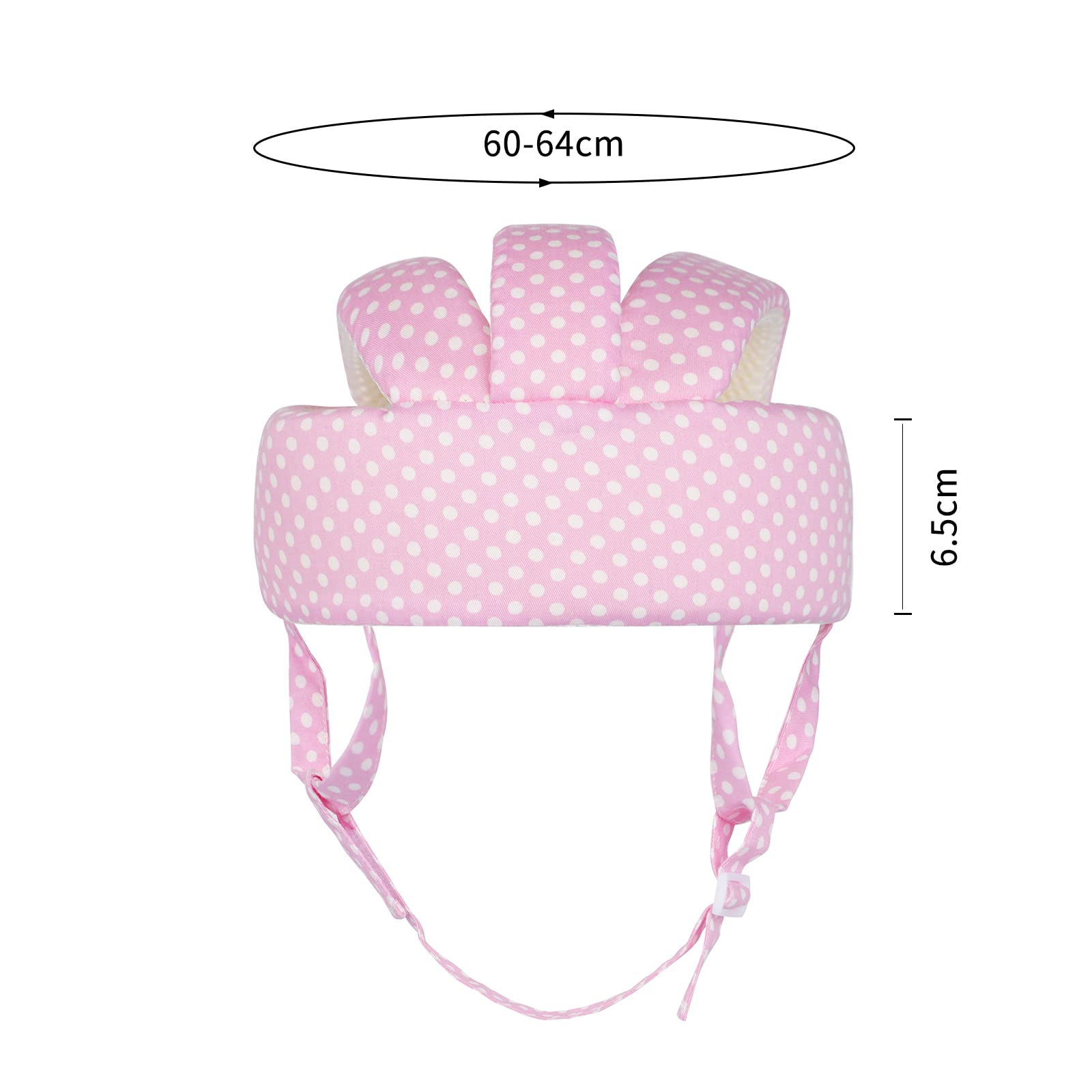 Baby Head Protector Helmet for Walking Crawling Toddler Anti-Collision Head Cushion Breathable Soft Adjustable Protective Hat Helmet Safety Cushion for Running Walking Protector
