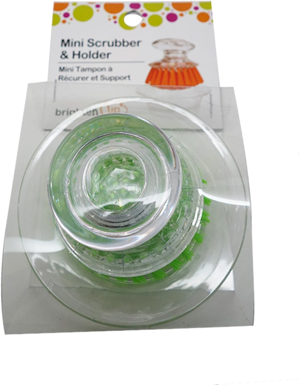 Brighten Up Mini Scrubber and Holder, Asorted Colors, 3-Pack