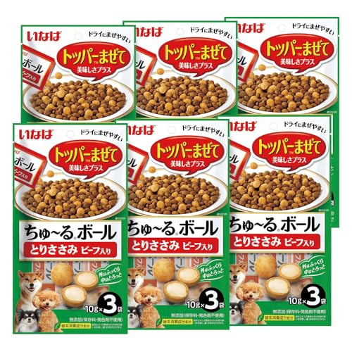 いなば ちゅ~るボール とりささみ ビーフ入り 10g×3袋×6袋入り