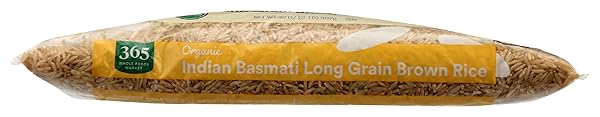 365 BY WHOLE FOODS MARKET, ORGANIC INDIAN BROWN BASMATI RICE, 32 OUNCE