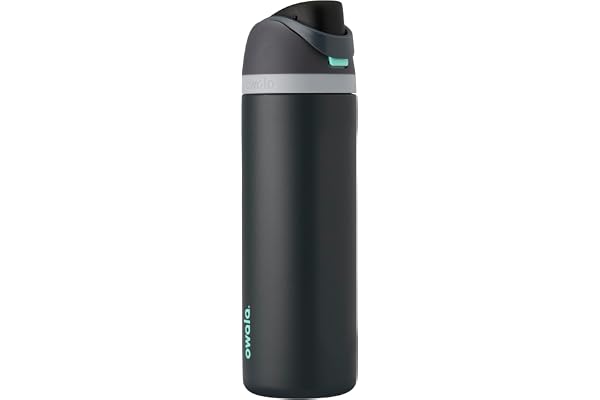 Owala FreeSip Insulated Stainless Steel Water Bottle with Straw for Sports and Travel, BPA-Free, 24oz, Foggy Tide