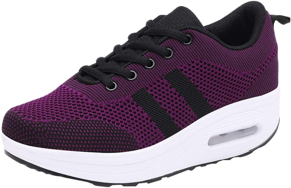 Oliviavan Sport Shoes Women,Hot Leisure Solid Mesh Breathable Thick Bottom Sport Shoes Bottom Ladies Sneakers