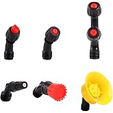 Aimela Sprayer Nozzle Tips,6 Piece Multifunctional Spray Combination,Adjustable Nozzle,Suitable For Replacing Backpack Sprayer Nozzle,Farm Nozzle,Water Pump Nozzle And Orchard Nozzle