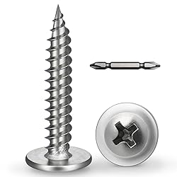 BNUOK #8 x 1 Inch Wood Screws Phillips Modified
