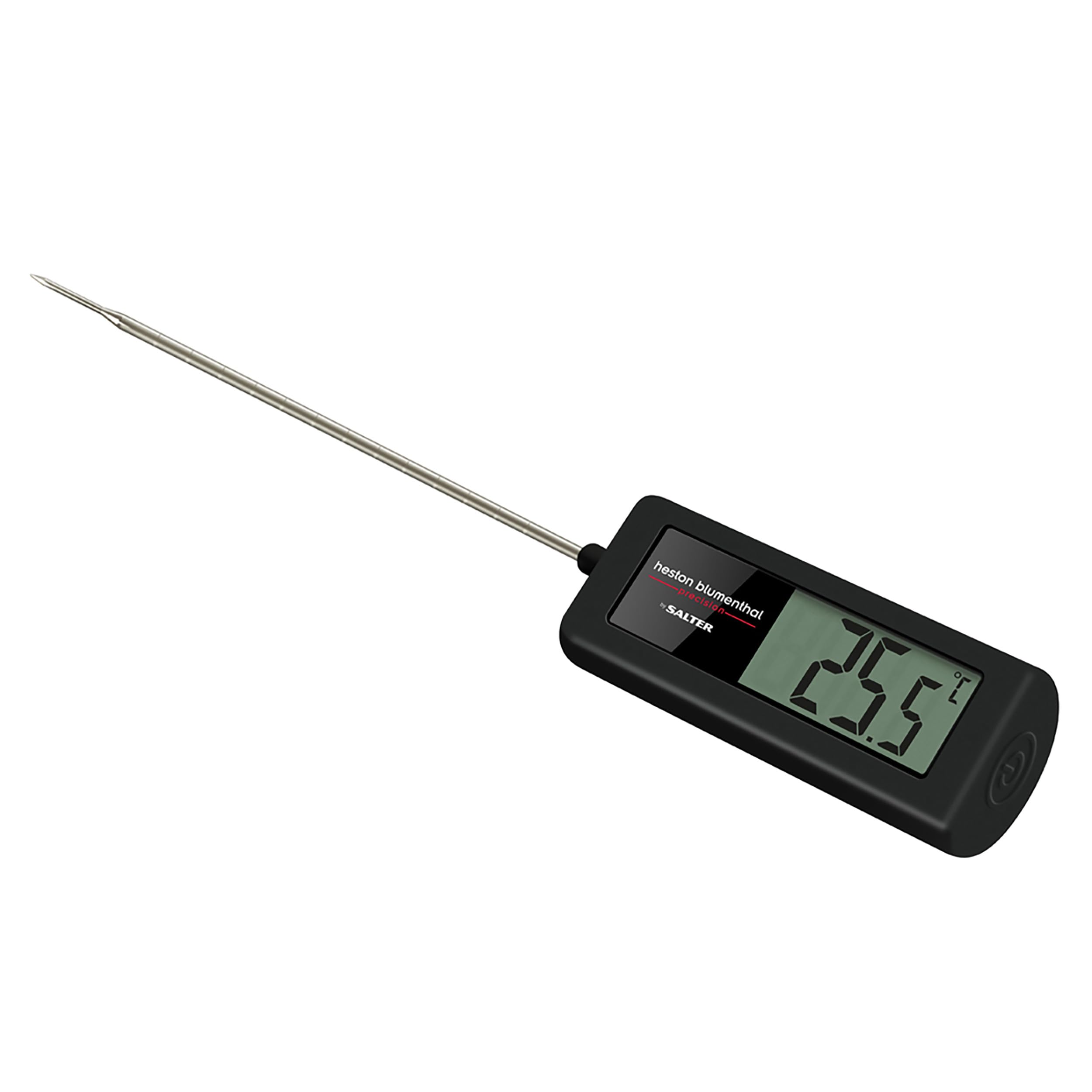 Heston Blumenthal Precision by Salter 557 HBBKCRUP Indoor/Outdoor Meat Thermometer - Air Fryer 180 mm Probe, Quick Readings, Ultimate Precision, Water Resistant, Probe Case, Jam Making, BBQ, Baking