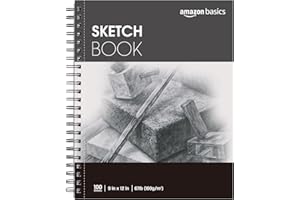 鶹 Basics Sketch Pad, 9"x12", 67 lb. / 100 gsm, 100 Sheets, White