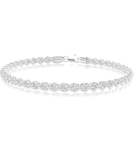 Amazon.com: Greendou Fashion Jewelry 925 Sterling Silver 4 mm