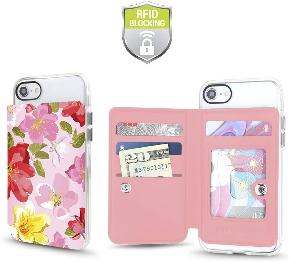 Cell Phone Wallet for Back of Phone, Stick On Wallet Credit