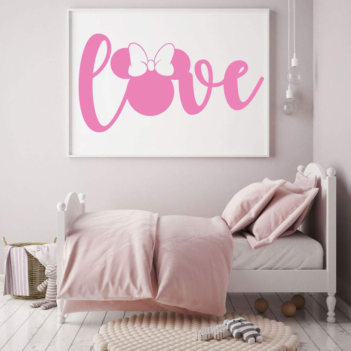 Amazon Com Minnie Mouse Wall Decal Vinyl Decor For Bedroom Or