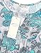 SeSe Code Women's Crewneck Button-up Ruched Short Sleeve Tunic Shirt Blue
