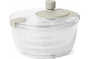 �鶹�� Basics Salad Spinner, BPA-Free, 4L, Linen Gray