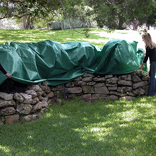 Planket Plant Frost Protection Cover Kit, 10 ft x 20 ft Planket + 14 Landscape Stakes