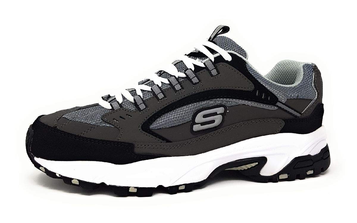 Photo 1 of Skechers Sport Men's Stamina Nuovo Cutback Lace-Up Sneaker,Charcoal/Black,11 2E US