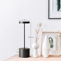 Sikevht 2 Pack Cordless Table Lamp,Rechargeable LED
