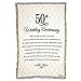 Dicksons 50th Wedding Anniversary Poem 48 x 68 All Cotton Tapestry Throw Blanket