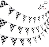 Nuoshen 10 Meters Racing Flags Black White Checkered Flag Banner view 8