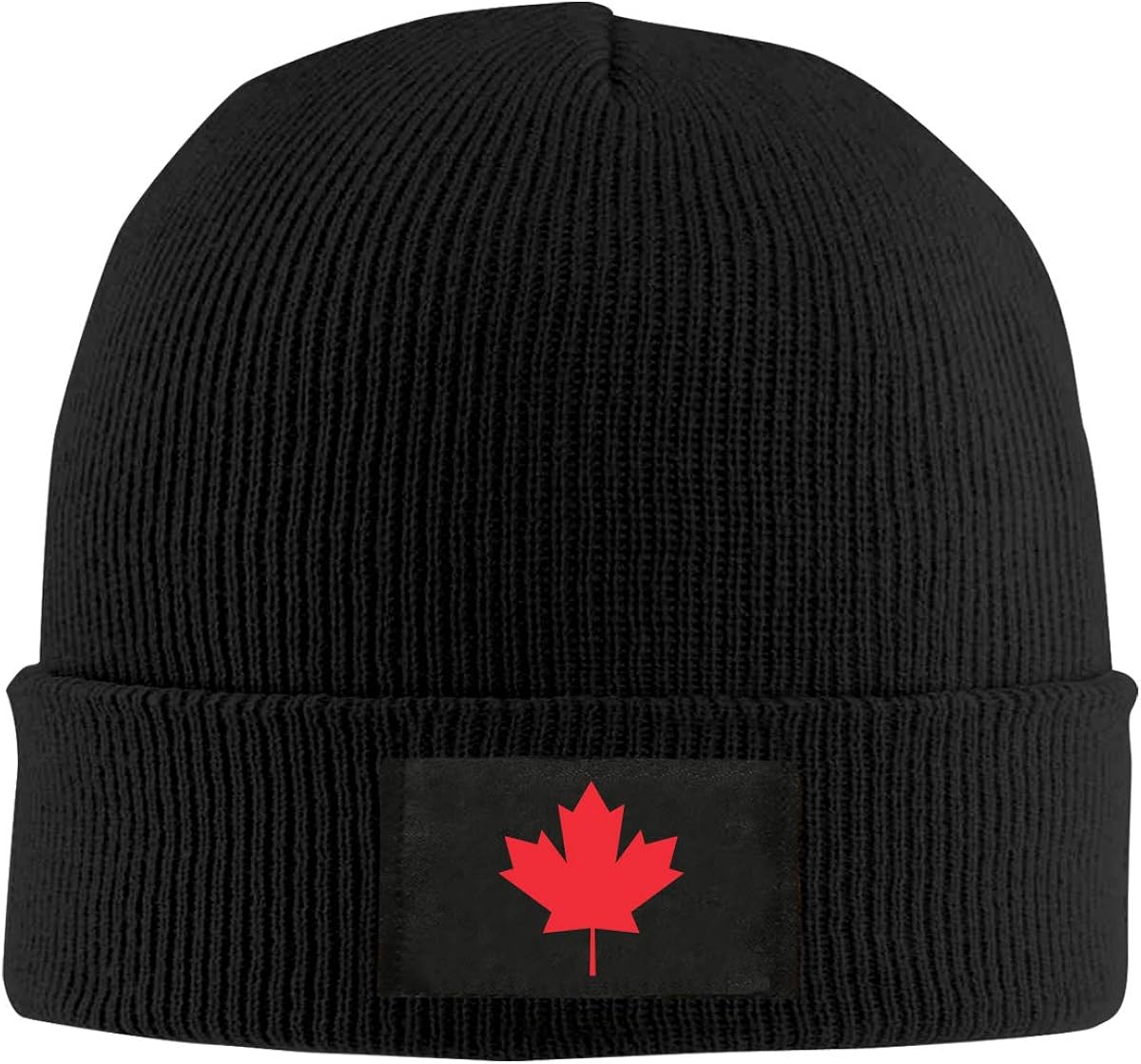 Canadian Flag Maple Leaf Winter Skull Cap Knit Beanie Hats for Women