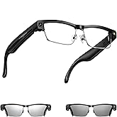 MSCGLYXGS Ai Smart Glasses with Camera and Bluetooth - 8MP HD Video Recording, Real-Time Translation, with Color-Changing Lenses for Travel, Sports, Outdoor Use