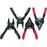 VCT 4 PC MINI MINIATURE SIZE INTERNAL AND EXTERNAL SNAP RING PLIER TOOL KIT SET