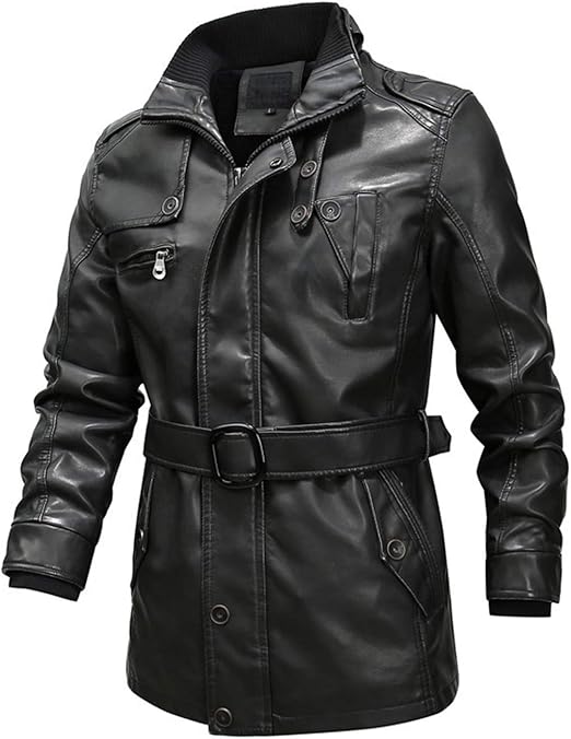 lined faux leather jacket