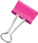 Rapesco 1491 19 mm Foldback Clips Hot Pink Pack of 80 view 2