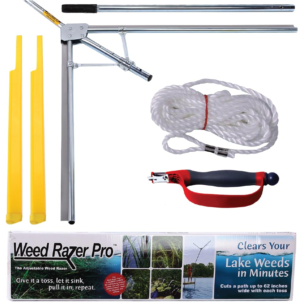 Jenlis Weed Razer Pro - Aquatic Weed Cutter for Lakes, Ponds & Beaches