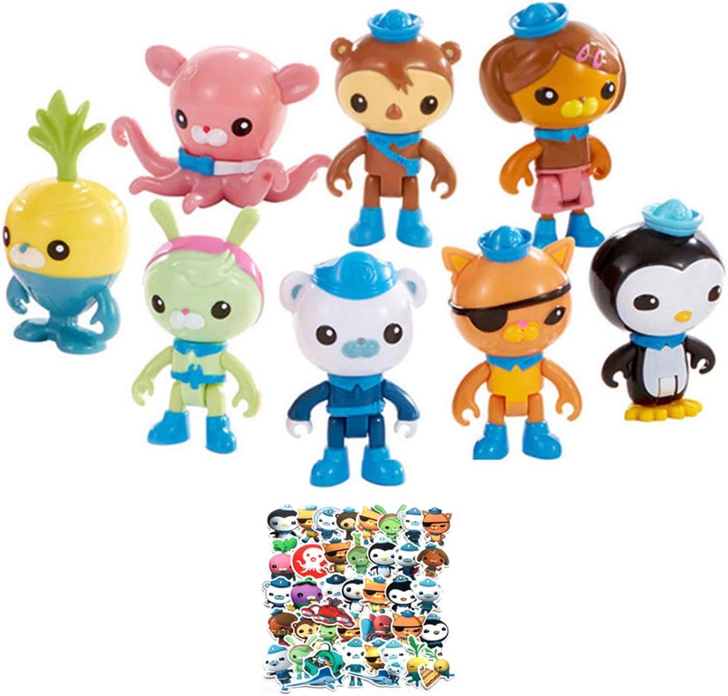 Octonauts Cake Toppers Centerpieces Set Of 8 Octonauts Character For Octonauts Birthday Party Cake Toppers Picks Party Decor