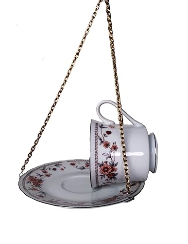 Amazon Com Vintage Teacup Bird Feeder Handmade