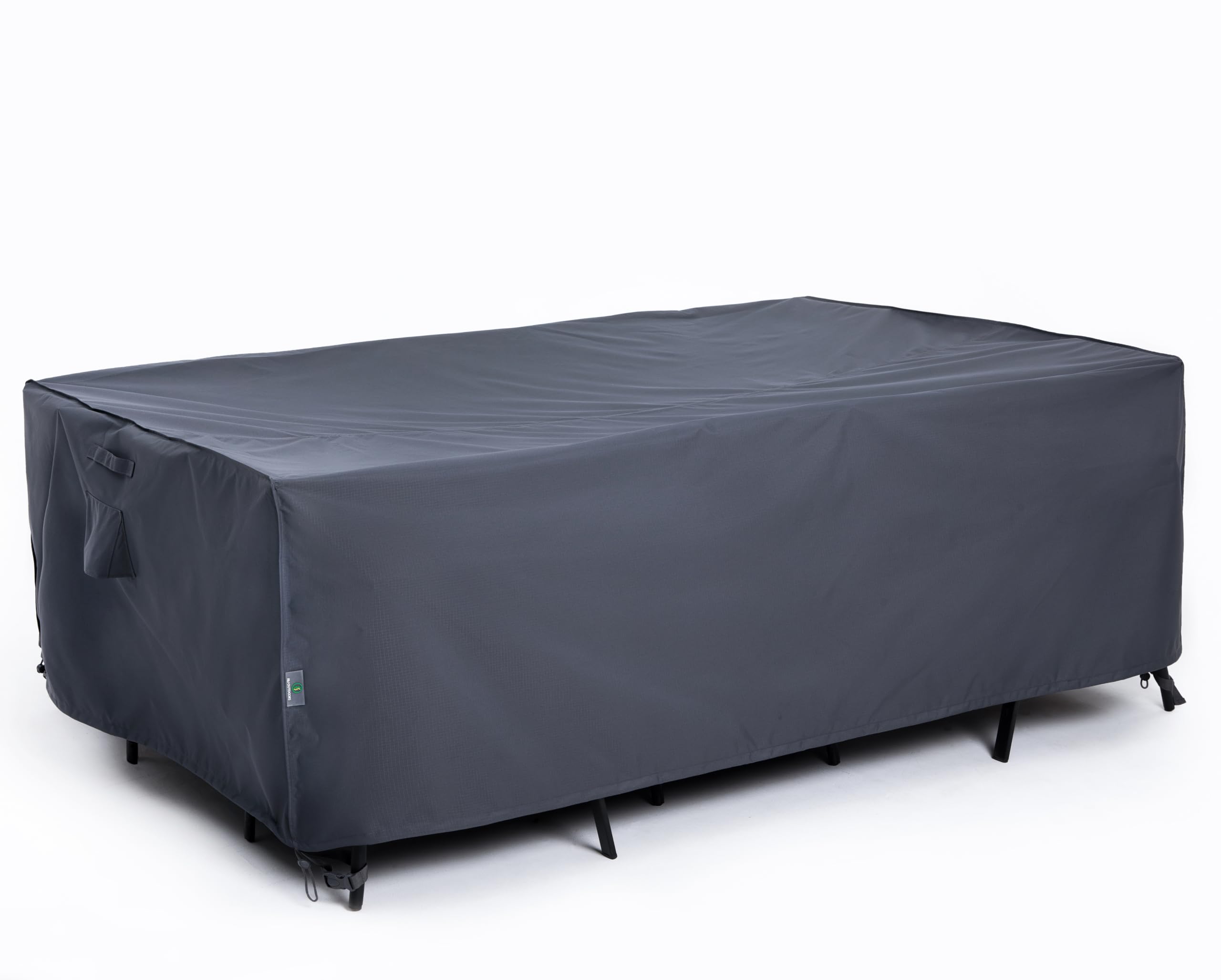 F&J Outdoors Garden Furniture Covers Waterproof Patio Table and Chairs Cover Weather resistant Against Rain and Snow Heavy Duty for Winter Storage Summer Sun (Grey, 200x160x74cm)