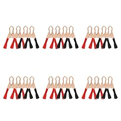 Suiwotin 24pcs Insulated Alligator Clips, Heavy