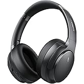 FXWONTY Hybrid Active Noise Cancelling Headphones, Wireless Bluetooth 5.4 Over Ear Headphones & Fast Charging, Hi-Res Audio, Deep Bass, Transparency Mode, 70h Playtime, Comfort for Travel/Office/Home