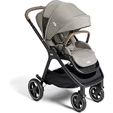 Joie Baby Kava 4-in-1 Compact Stroller, One-Hand Fold, Multi Recline | Reversible seat, travel system compatible, all-wheel suspension, and detachable crossbody storage bag for newborn to toddler