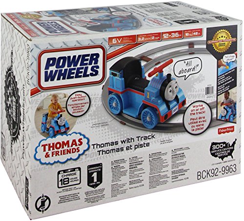 61gH1XP%2BKYL - Power Wheels Thomas &amp; Friends, Thomas Train with Track [Amazon Exclusive]