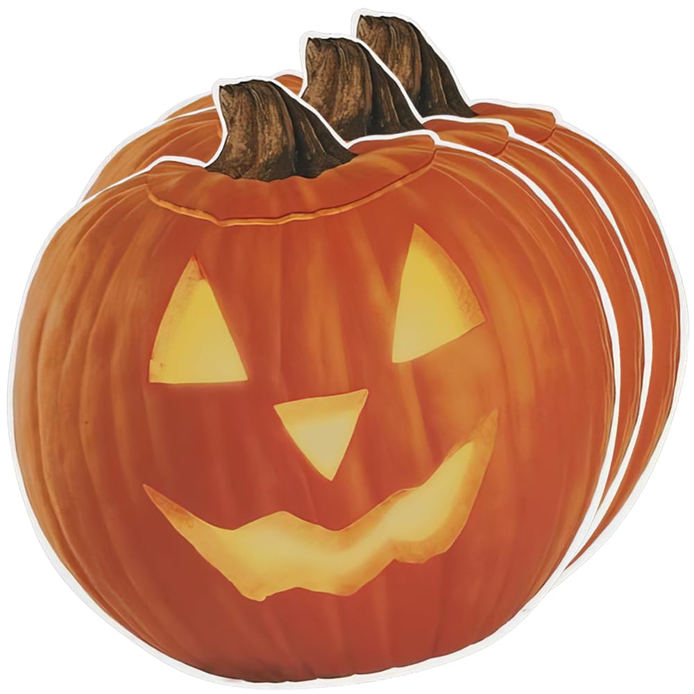 Unique Party 27954 - Pumpkin Glow Halloween Window Clings Sheet