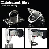 Mooche 4Pcs M6 Pad Eye Plate Suspension Ceiling Hook Stainless Steel view 5