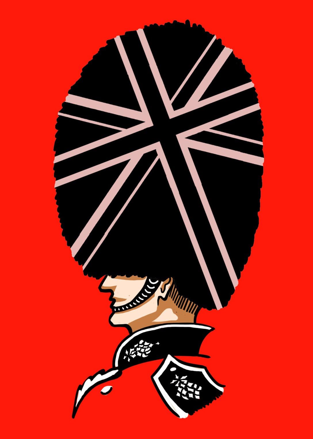 "London Man" Queen's Guard Red & Black Uniform - Rectangle Refrigerator Magnet