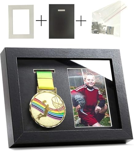 Présentoir De Médailles En Bois - 15,2 X 20,3 Cm - Pour Affichage De Médailles Militaires, Marathon, Natation, Football, étui Pour Médailles De Sport