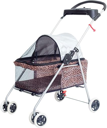 leopard dog stroller