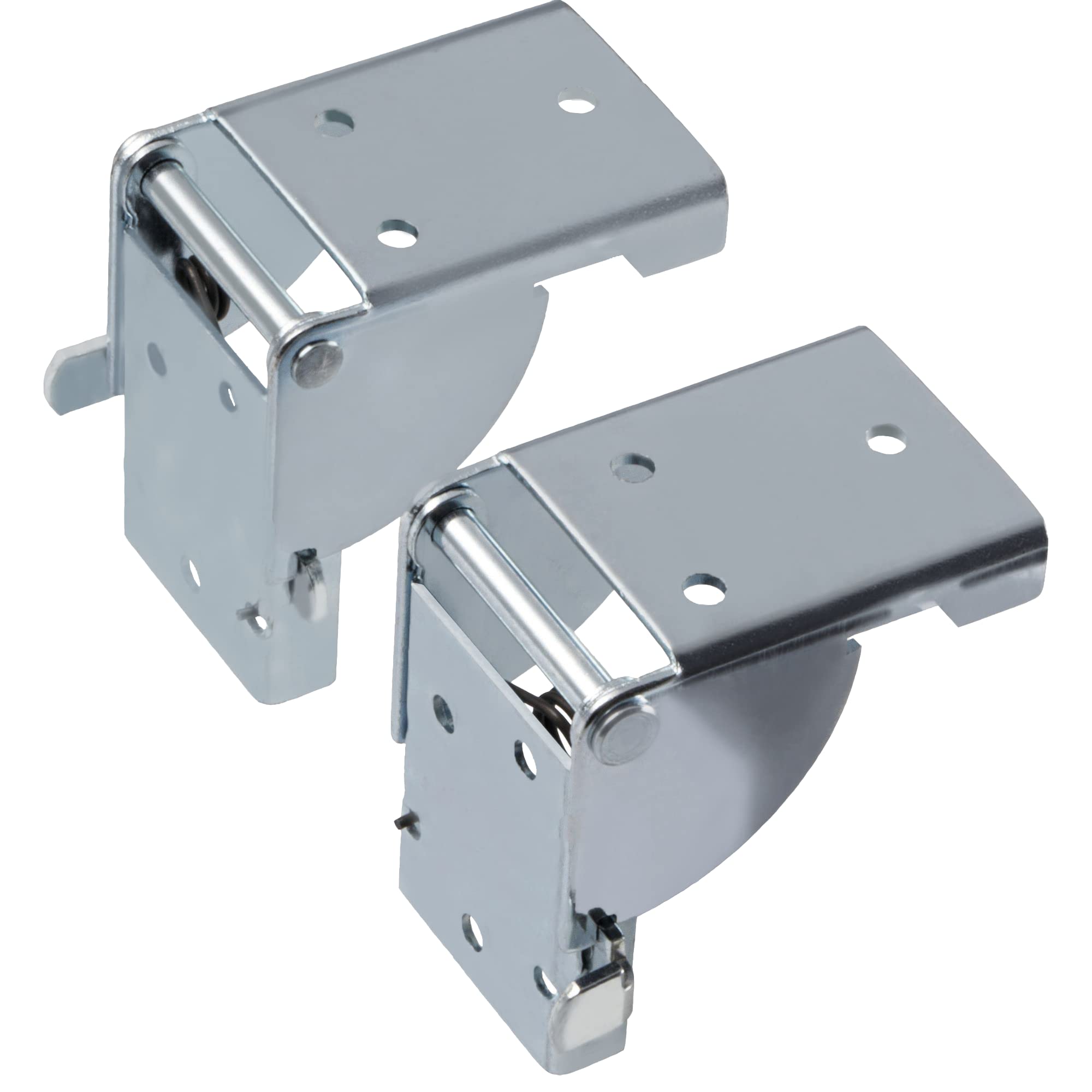 Gedotec Folding Fitting Foldable Table Flap Fitting for Table Legs and Benches | Galvanized Steel | Folding Console for Table feet 38 x 38 mm | Made in Germany | 1 Pair - (2 Pieces)