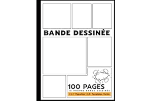 Créer Sa Bande Dessinée sur Canvas | BD Vide 100 Planches Sans Bulles: Créer sa BD ou dessiner son Anime Manga avec plus de 400 vignettes originales ... BD, noel, anniversaire) (French Edition)