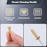 JIZZU 12x 0.4mm 3D Printer Nozzles M6 Brass Extruder for Anycubic Kobra 2 view 5