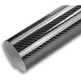 TECKWRAP 1ft x 5ft 5D High Gloss Black Carbon Fiber Vinyl Bubble Free Air Release Car Wrap Film Automotive DIY Decals