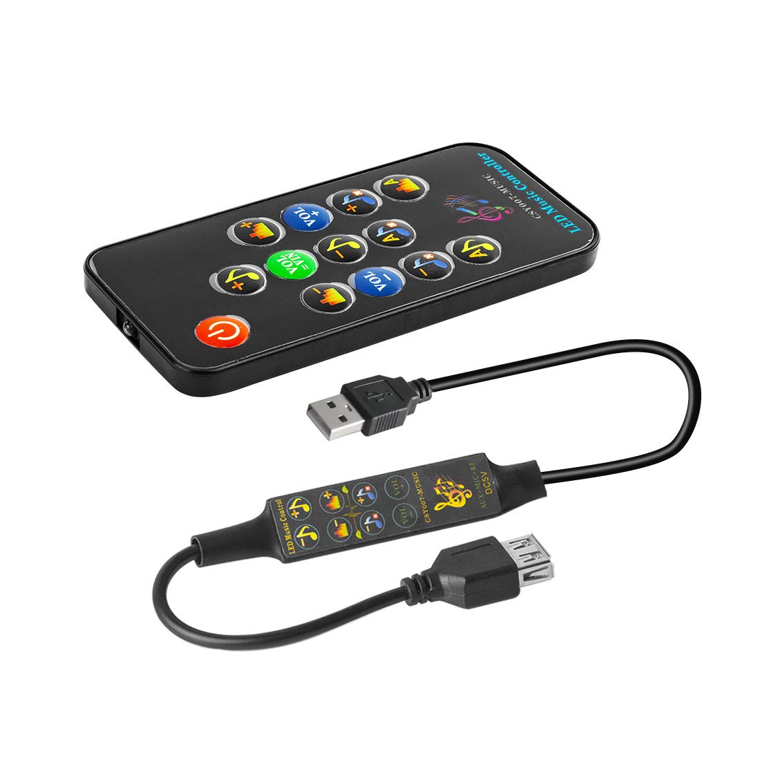 BTF-LIGHTING USB Music Built-in Mic Dream Color Controller CSY07 Remote Control 512 Pixels for Eiffel Tower LED