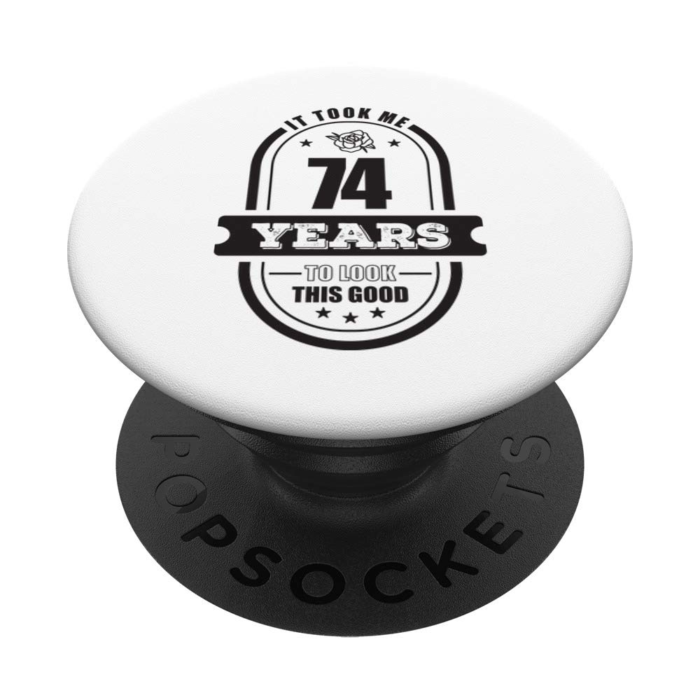 74th Birthday Gifts for Women 74 Year Old Retro Grandma 1946 PopSockets PopGrip: Swappable Grip for Phones & Tablets