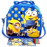 Licensed Despicable Me Minions Insulated Kids Lunch box Bag Food container Pail.