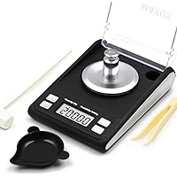 MAXUS Dante Milligram Scale 50g x 0.001g Includes 20g Calibration Weight, Scoop, Powder Pan and Tweezers Read in Grain…