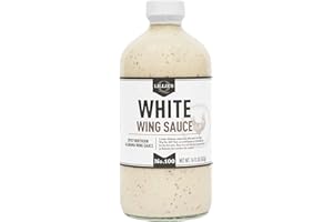 Lillie's Q - White Wing Sauce, Mayonnaise- & Vinegar-Based, w/Gluten-Free Ingredients, Hot & Spicy Cayenne Flavor, Dairy-Free, GMO-Free, No High Fructose Corn Syrup (16 oz)